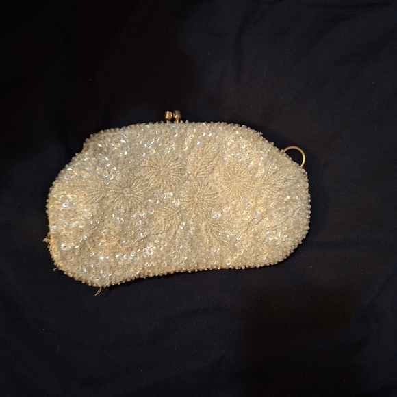 Made in British Hong Kong Vintage Glass Beaded Purse - Picture 7 of 7